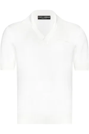 Dolce & Gabbana Logo-embroidered silk polo shirt