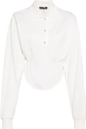 MUGLER Corseted polo shirt