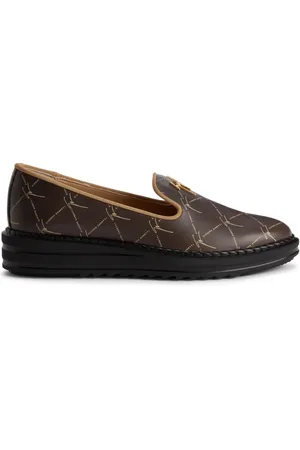 Giuseppe Zanotti Tim logo-embossed leather loafers