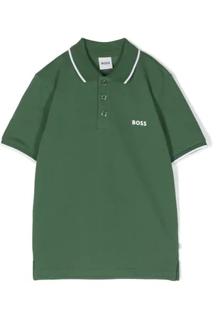 HUGO BOSS Logo-print cotton polo shirt