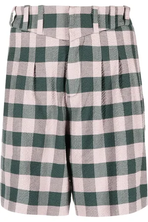 Charles Jeffrey Loverboy Harvey Milk checked shorts