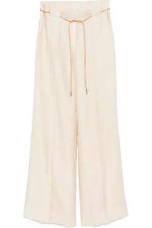 Blugirl Belted palazzo trousers