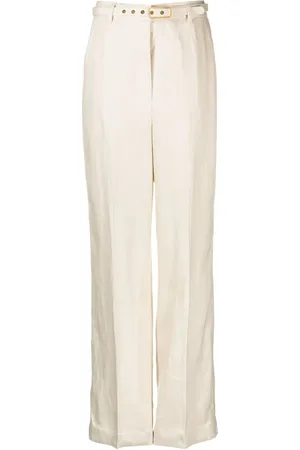 ZIMMERMANN Matchmaker straight-leg linen trousers