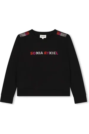 Sonia Rykiel Enfant Rhinestone-logo jersey sweatshirt