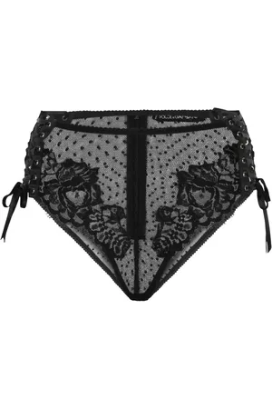 Dolce & Gabbana Lace-detailing sheer briefs