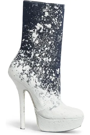 Dsquared2 120mm painterly-print leather boots