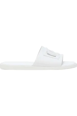 Dolce & Gabbana Logo-embossed open-toe slides