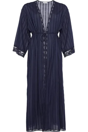 ERES Lact??e lace-trim maxi robe