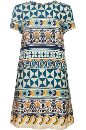 La DoubleJ Mini Swing A-line silk dress