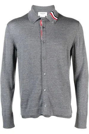 Thom Browne RWB-stripe virgin-wool cardigan