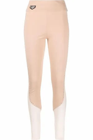 Philipp Plein Stud-detail sheer-paneling leggings