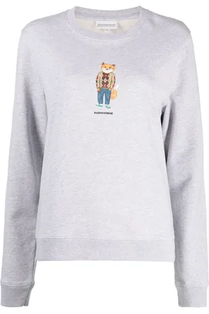 Maison Kitsuné Fox-print cotton sweatshirt