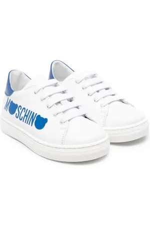Moschino Logo-print leather sneakers