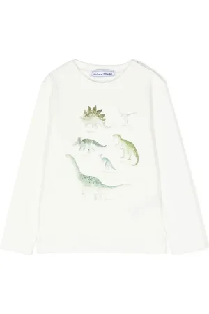 Tartine Et Chocolat Dinossaur-motif cotton T-shirt