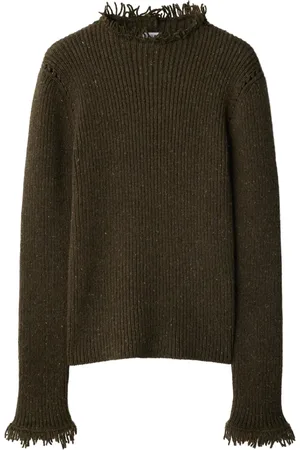 Burberry Frayed wool jumper