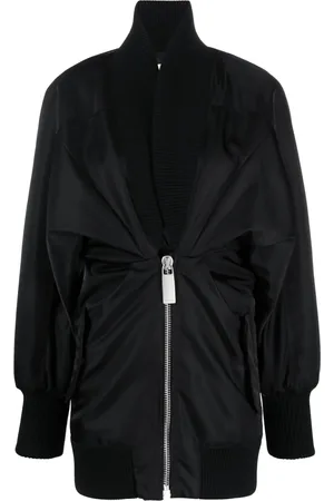 OFF-WHITE Puff-sleeve zipped minidress