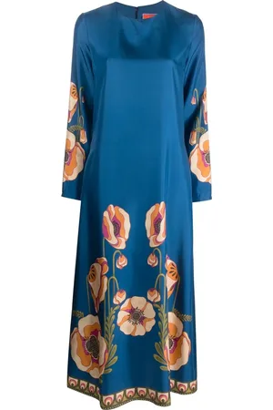 La DoubleJ Floral-print long-sleeved dress