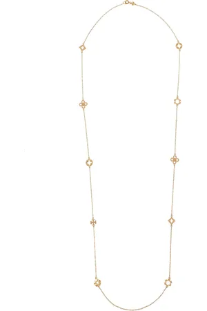 Tory Burch Kira Clover long necklace