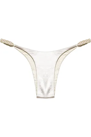 Isa Boulder Braided-straps reversible bikini bottoms