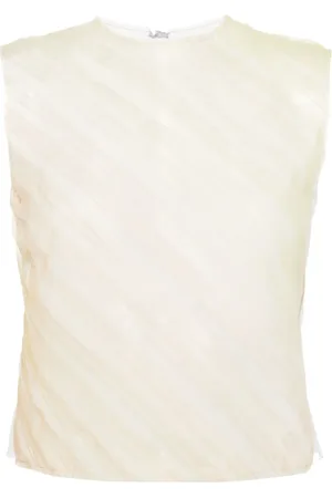 Viktor & Rolf Pleated tulle tank top