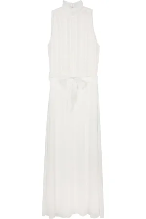 FORTE FORTE Pleat-detail sleeveless maxi dress