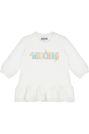 Moschino Logo-print long-sleeve dress