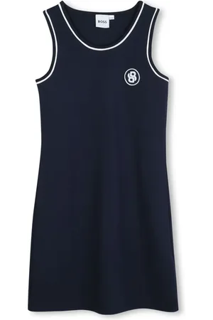 HUGO BOSS Logo-embroidered dress