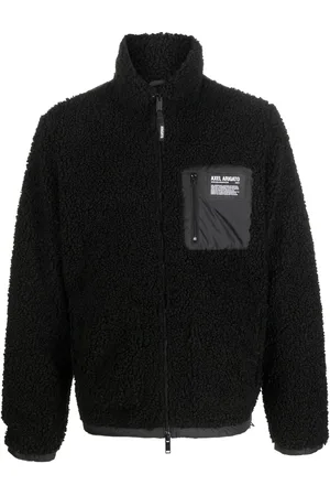 Axel Arigato Logo-patch long-sleeve fleece jacket