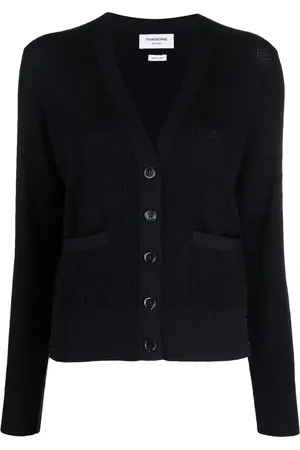 Thom Browne V-neck virgin wool cardigan