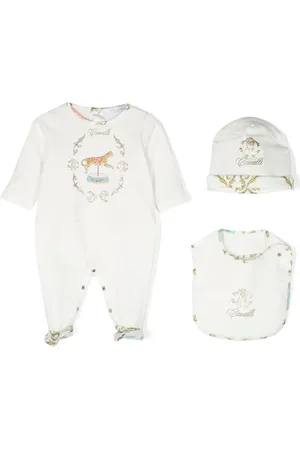 Roberto Cavalli Logo-print babygrow set