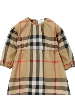 Burberry Check-print round-neck dress