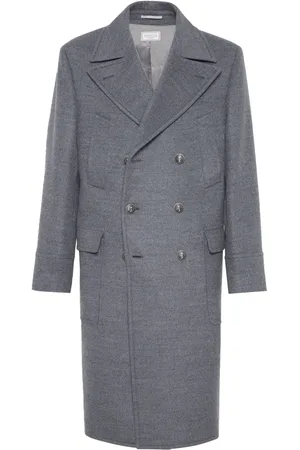 Brunello Cucinelli Double-breasted wool coat