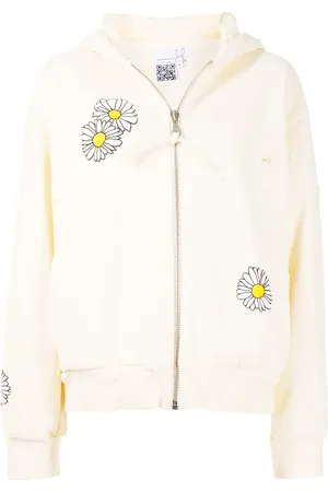 Natasha Zinko Daisy-print zip-up hoodie