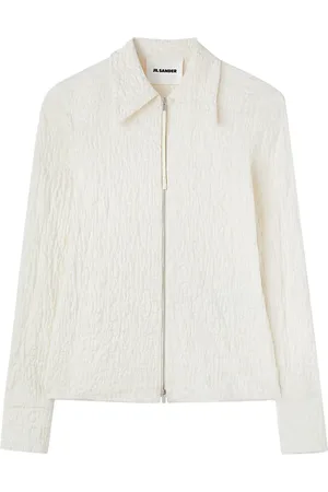 Jil Sander Zip-front cloqu?? top