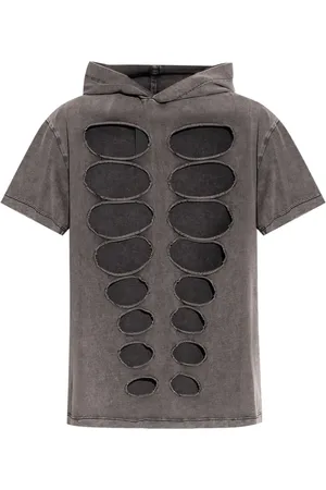 AVAVAV Distressed hooded T-shirt