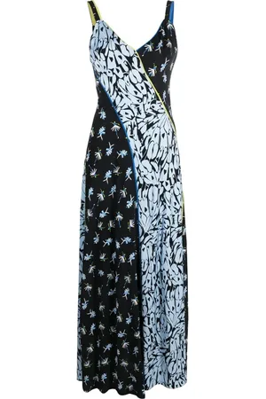 Diane von Furstenberg Floral-print patchwork dress