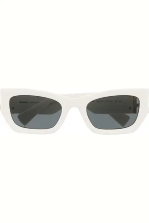 Miu Miu Logo-plaque rectangular sunglasses