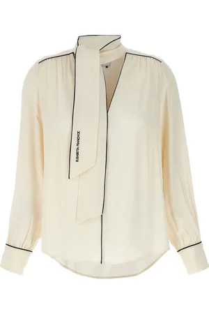 Elisabetta Franchi Tie-neck georgette blouse