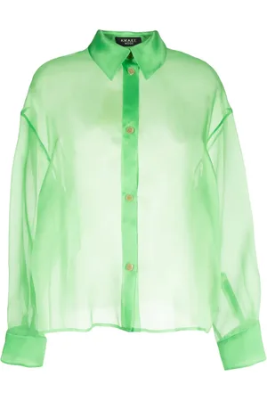 A.W.A.K.E. MODE Semi-sheer silk-organza shirt