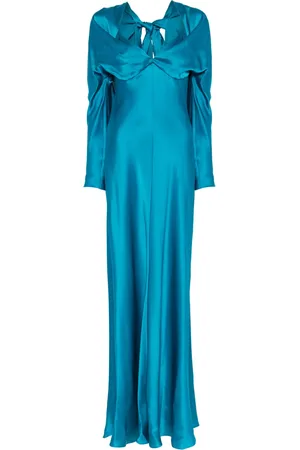 Alberta Ferretti Satin maxi dress