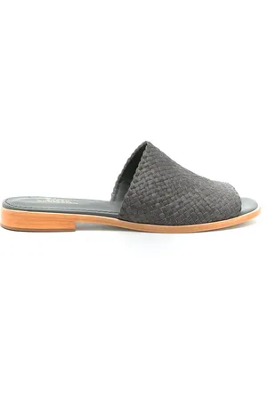Sarah Chofakian Interwoven flat leather sandals