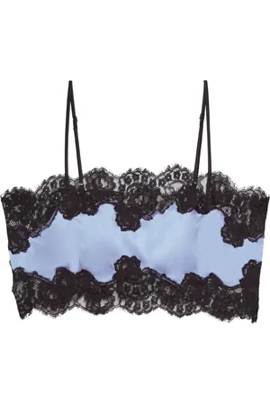 FLEUR DU MAL Lace-trim bandeau top