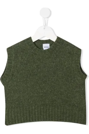 Aspesi Purl-knit ribbed knitted vest