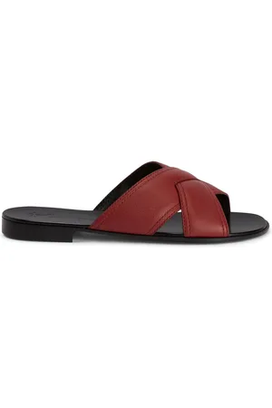 Giuseppe Zanotti Flavio leather flat slides