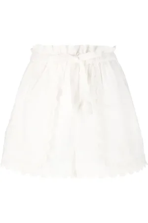 ULLA JOHNSON Nellie embroidered shorts