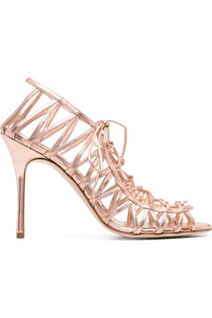 Manolo Blahnik Effect lace-up sandals
