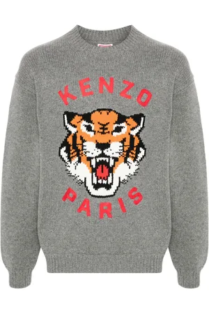 Kenzo Lucy Tiger-intarsia jumper