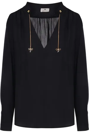 Elisabetta Franchi V-neck crepe blouse
