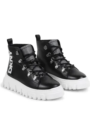 DKNY Logo-print leather boots