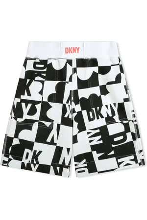 DKNY Logo-print reversible cotton shorts